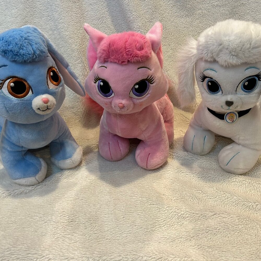 Build A Bear Disney's Princess Palace Pet PLUSH Lot of 3